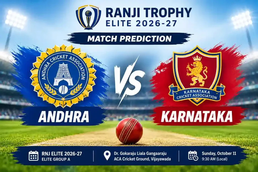 Andhra vs Karnataka Match Prediction – Ranji Trophy Elite 2026-27, Elite Group A, Match Preview, Date, Time and Venue | SportReport.in