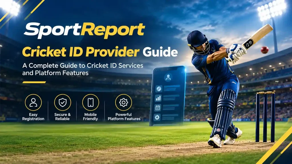 SportReport cricket ID provider guide featuring platform services and features.