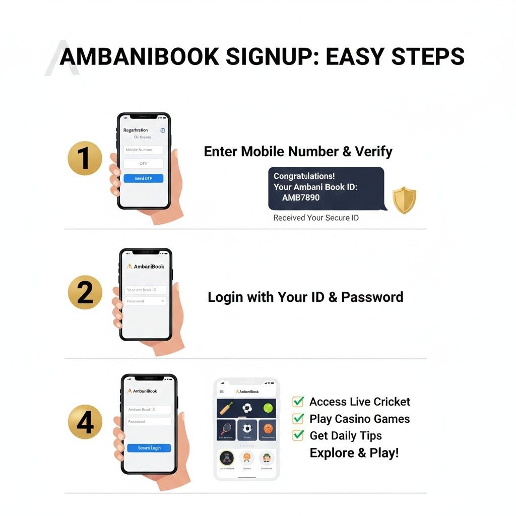 AmbaniBook sign up easy process