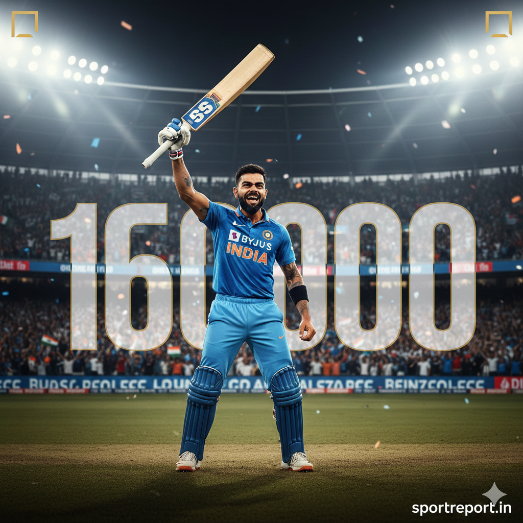 Virat Kohli playing cricket, showcasing his batting skills and athletic performance on the field