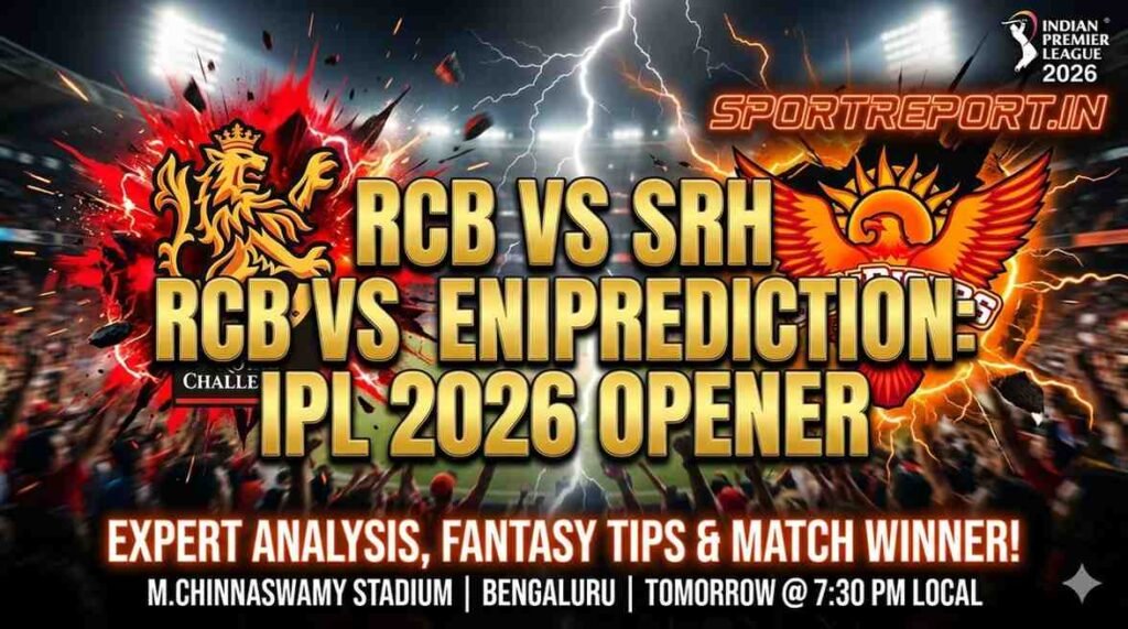 RCB vs SRH Prediction: IPL 2026 Opener – Match Preview, Fantasy Tips & Cricket ID Guide