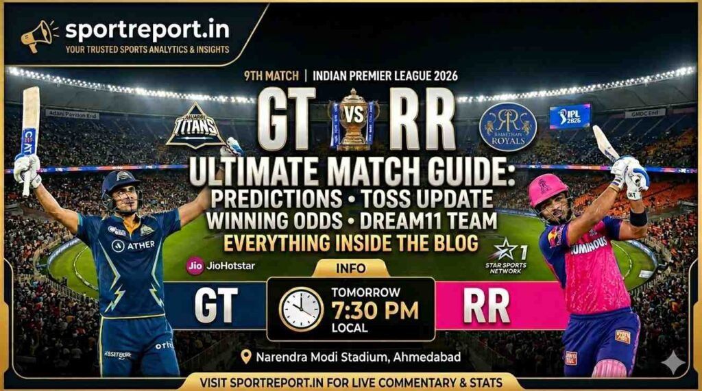 Rajasthan Royal vs Gujrat Titan Prediction - RR vs GT who will win betting odds, tips and toss and win chance -Sportreport