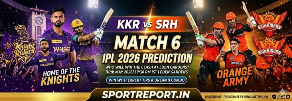 KKR vs SRH Prediction banner on sportreport