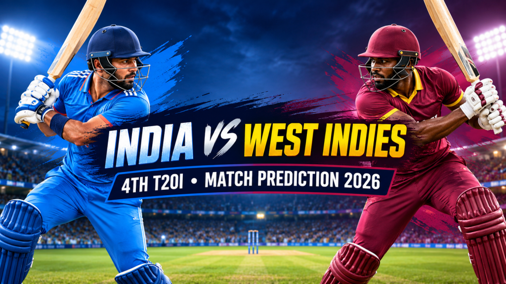 Current image: India vs West Indies 4th T20I Match Prediction 2026 – Match Preview and Team Analysis | SportReport.in
