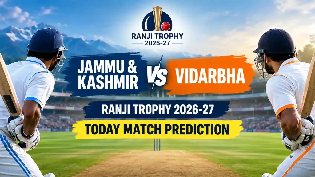 SportReport Jammu and Kashmir vs Vidarbha Match Prediction 2026